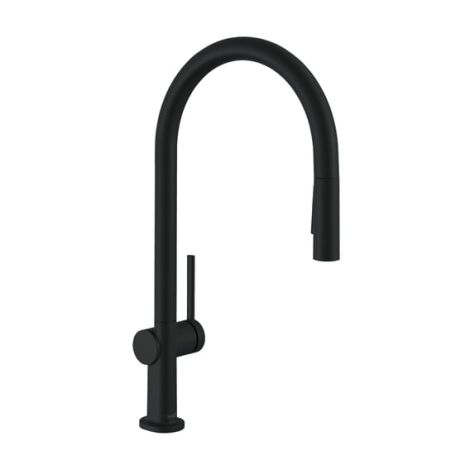  - Hansgrohe Talis M54  bateria kuchenna 210, EcoSmart, wyciągana wylewka, 2jet czarny mat 72842670 - 72842670 - Łazienki Szydłowski