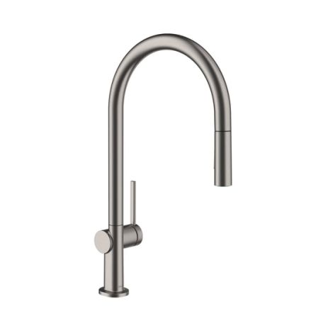  - Hansgrohe Talis M54  bateria kuchenna 210, EcoSmart, wyciągana wylewka, 2jet czarny chrom szczotkowany  72842340 - 72842340 - Łazienki Szydłowski