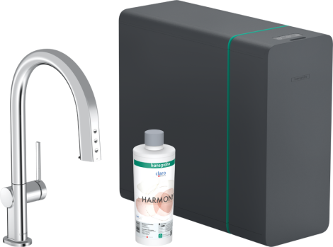 - Hansgrohe Aqittura M91 SodaSystem 210, wyciągana wylewka, 1jet, sBox lite chrom 76838000 - 76838000 - Łazienki Szydłowski