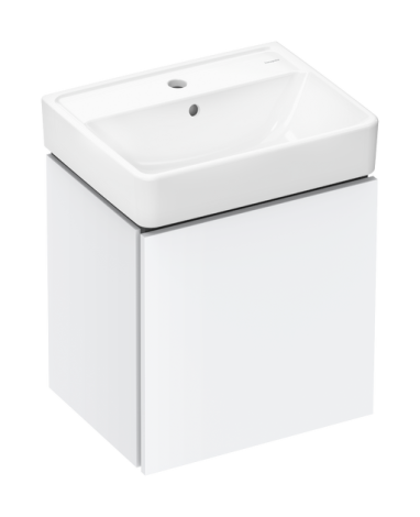 - Hansgrohe Xilesa E Zestaw :umywalka wisząca Xanuia Q biała z szafką z 1 szufladą 480 x 380 mm biały mat 54395700 - 54395700 - Łazienki Szydłowski