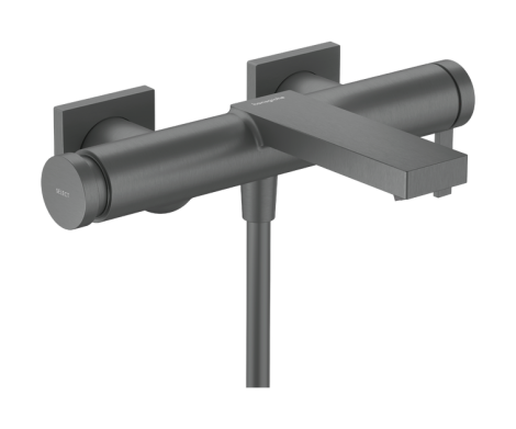 - HANSGROHE Tecturis E Bateria wannowa czarny chrom szczotkowany 73420340 - 73420340 - Łazienki Szydłowski
