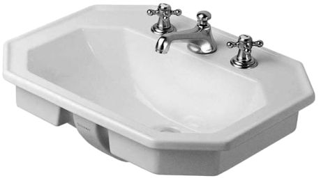 - DURAVIT 1930 Series Umywalka blatowa 58x47 cm biała 0476580000 - 0476580000 - Łazienki Szydłowski