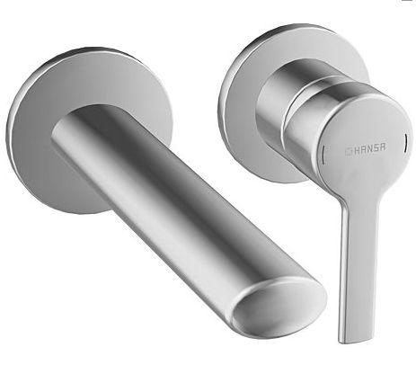  - HANSA RONDA bateria umywalkowa ścienna chrom 03832273 - 03832273 - Łazienki Szydłowski