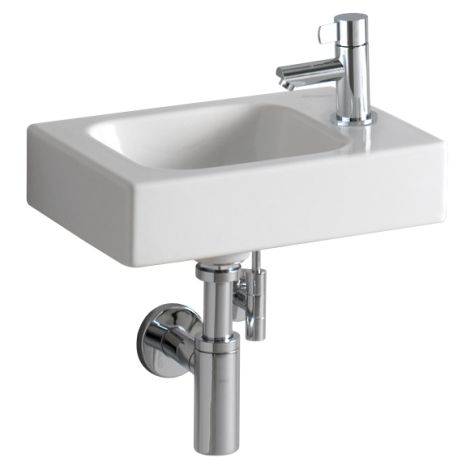 - GEBERIT ICON XS Umywalka z otworem po prawej stronie bez przelewu 38 x 28 cm biała 124736000 - 124736000 - Łazienki Szydłowski