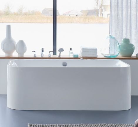  - DURAVIT Happy D.2 Wanna przyścienna z obudową 180x80 cm biały połysk 700318000000000 - 700318000000000 - Łazienki Szydłowski