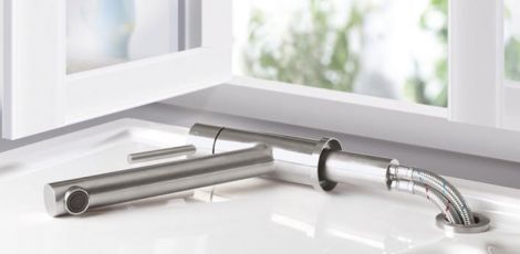  - VILLEROY&BOCH Como Window Bateria kuchenna pod okienna kolor stal nierdzewna 925700LC - 925700LC - Łazienki Szydłowski