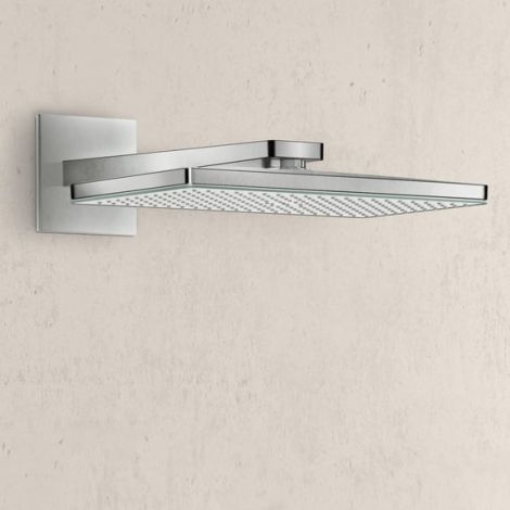  - HANSGROHE Rainmaker deszczownica 46 x 27 cm z ramieniem  biały/ chrom 24003400 - 24003400 - Łazienki Szydłowski