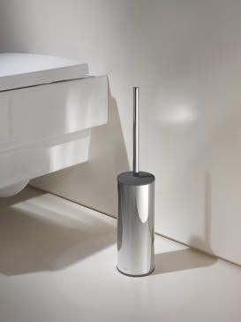 - KEUCO Moll szczotka wc stojaca chrom / antracyt 04969010101 - 04969010101 - Łazienki Szydłowski