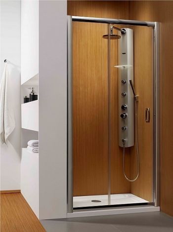  - Radaway Premium Plus DWJ drzwi wnękowe 150 cm szkło fabric 33343-01-06N - 33343-01-06N - Łazienki Szydłowski