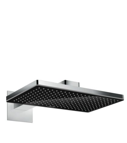 - HANSGROHE Rainmaker Select  deszczownica 46 x 27 cm z ramieniem czarny/chrom 24003600 - 24003600 - Łazienki Szydłowski