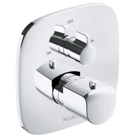 - KLUDI AMEO podtynkowa bateria wannowo-prysznicowa z termostatem chrom 418300575 - 418300575 - Łazienki Szydłowski