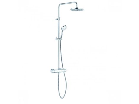 - KLUDI LOGO Dual Shower System zestaw prysznicowy termostatyczny chrom 680950500 - 6809505-00 - Łazienki Szydłowski