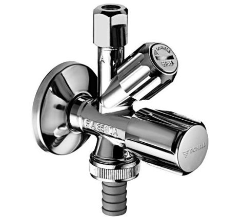 - SCHELL Zawór kątowy kombinowany z filtrem chrom 035600699 - 035600699 - Łazienki Szydłowski