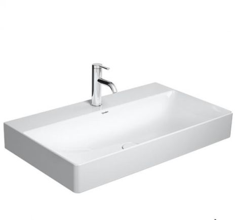 - DURAVIT DuraSquare Umywalka szlifowana 80x47 cm biały połysk z powłoką wondergliss 23538000711 - 23538000711 - Łazienki Szydłowski