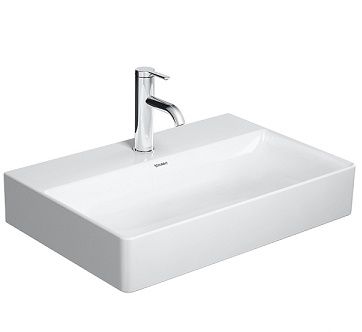  - DURAVIT DuraSquare Umywalka Compact szlifowana 60x40 cm biały połysk 2356600071 - 2356600071 - Łazienki Szydłowski