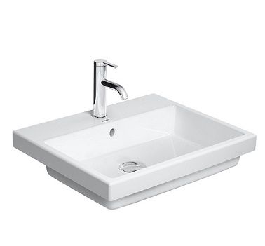 - DURAVIT Vero Air Umywalka blatowa 55x45,5 cm biały połysk 0383550000 - 0383550000 - Łazienki Szydłowski