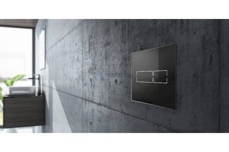 TECElux mini, przyciski spłukujące do WC z funkcją elektronicznego spłukiwania bezdotykowego szkło czarne 9240961 9240961 od 