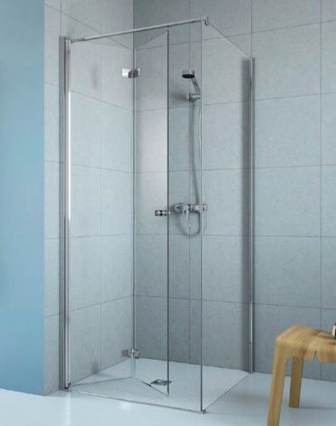 - RADAWAY Fuenta New KDJ B Drzwi prysznicowe 80x202 cm, wersja lewa, profile chrom, szkło przejrzyste z powłoką EasyClean 3840810101L - 384081-01-01L - Łazienki Szydłowski