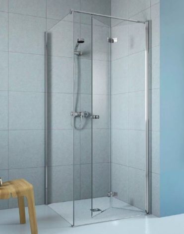 RADAWAY Fuenta New KDJ B Drzwi prysznicowe 90x202 cm, wersja prawa, profile chrom, szkło przejrzyste z powłoką EasyClean 384082-01-01R 384082-01-01R od 
