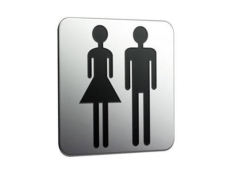 - EMCO System 2 Tabliczka na drzwi dla kobiet i mężczyzn, chrom 357600000 - 357600000 - Łazienki Szydłowski