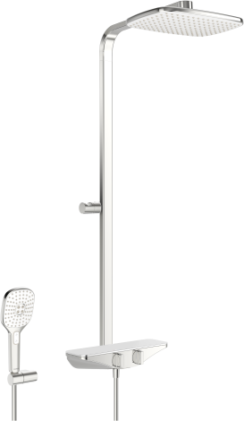 HANSAEMOTION Zestaw natryskowy z baterią termostatyczną chrom / biały 5865017182 5865017182 od 