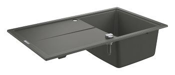 - GROHE-K400 Zlewozmywak kompozytowy z ociekaczem 86x50 cm kolor szary granit 31640AT0 - 31640AT0 - Łazienki Szydłowski