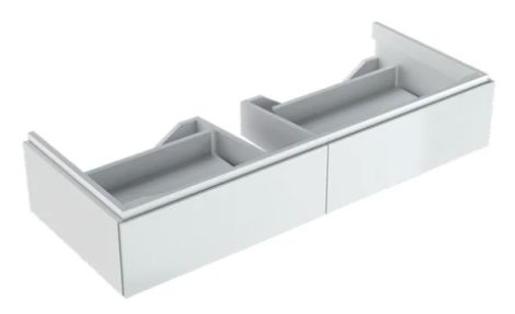  - GEBERIT Xeno2 Szafka pod umywalkę 120 cm, 2 szuflady, biały połysk 500517011 - 500.517.01.1 - Łazienki Szydłowski
