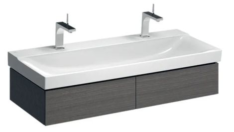  - GEBERIT Xeno2 Szafka pod umywalkę 120 cm, 2 szuflady, szary mat płótno 500517431 - 500.517.43.1 - Łazienki Szydłowski