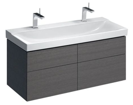 - GEBERIT Xeno2 Szafka pod umywalkę 120 cm, 4 szuflady, szary mat płótno 500518431 - 500.518.43.1 - Łazienki Szydłowski