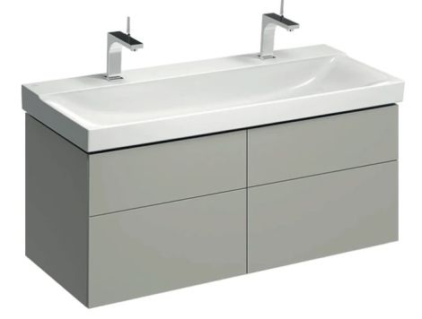 GEBERIT Xeno2 Szafka pod umywalkę 120 cm, 4 szuflady, ciepły szary mat 500518001 500.518.00.1 od 