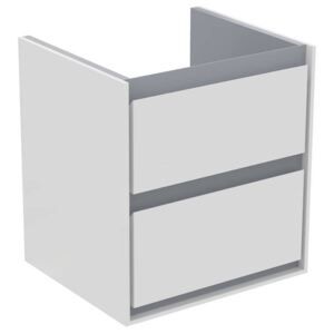  - IDEAL STANDARD Connect Air Szafka umywalkowa 55 cm, błyszczący biały, matowy jasnoszary E1607KN - wycofane-176 - Łazienki Szydłowski