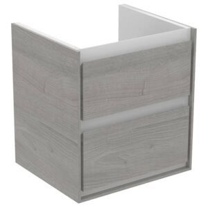 - IDEAL STANDARD Connect Air Szafka umywalkowa 55 cm, szary dąb,biały matowy lakier, E1607PS - E1607PS - Łazienki Szydłowski