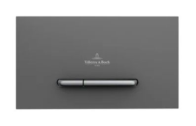  - VILLEROY&BOCH ViConnect przycisk spłukujący do wc, antracyt mat/przycisk chrom mat 922169D8 - 922169D8 - Łazienki Szydłowski