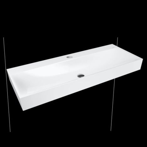 - KALDEWEI Silenio Umywalka 120 x 46 cm ścienna stal emaliowana biała z Perl-Effekt 904506303001 - 904506303001 - Łazienki Szydłowski