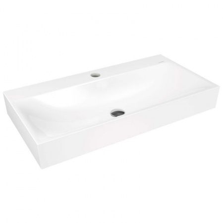  - KALDEWEI Silenio Umywalka nablatowa 120 x 46 cm, bez przelewu, biała z powłoką Pearl Effekt 906406303001 - 906406303001 - Łazienki Szydłowski