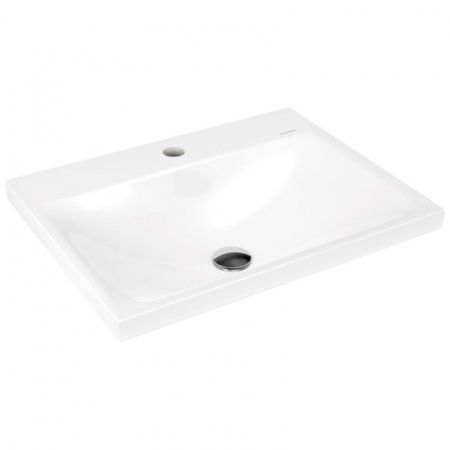  - KALDEWEI Silenio Umywalka wpuszczana w blat 60 x 46 cm, bez przelewu, biała 907706303001 - 907706303001 - Łazienki Szydłowski