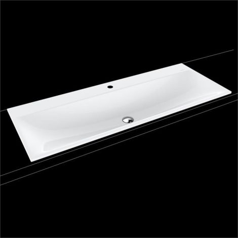  - KALDEWEI Silenio Umywalka wpuszczana w blat 120 x 46 cm, bez przelewu, biała 907906303001 - 907906303001 - Łazienki Szydłowski
