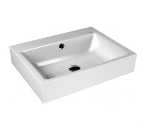  - KALDEWEI Puro Umywalka z przelewem 60 x 46 cm biała 901406013001 - 901406013001 - Łazienki Szydłowski