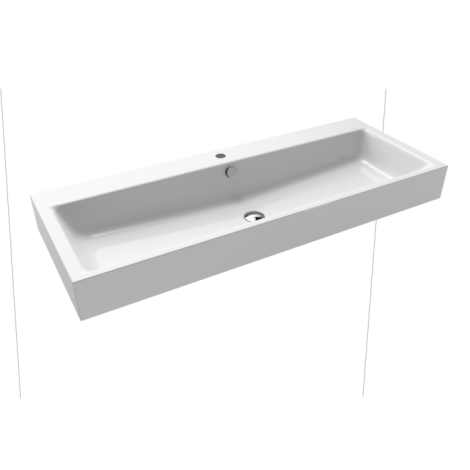  - KALDEWEI Puro Umywalka ścienna, z przelewem, 120 x 46 x 12 cm biała 906806013001 - 906806013001 - Łazienki Szydłowski