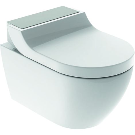 - GEBERIT AquaClean Tuma Comfort Urządzenie WC z funkcją higieny intymnej kolor biały / stal nierdzewna szczotkowana 146292FW1 - 146.292.FW.1 - Łazienki Szydłowski