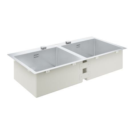 GROHE-K800 Zlewozmywak 2 komorowy wpuszczany w blat 102,4x51 cm stal szlachetna 31585SD1 31 585 SD1 od 