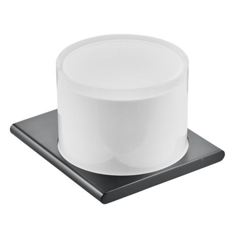 - KEUCO EDITION 400 Dozownik mydła w płynie, czarny szczotkowany chrom 11552139000 - 11552139000 - Łazienki Szydłowski