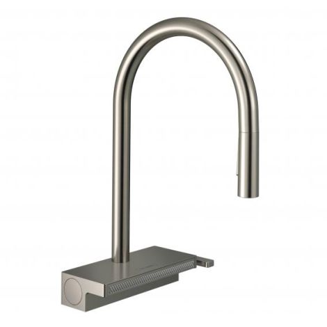 - HANSGROHE Aquno Select bateria kuchenna kolor stal nierdzewna 73837800 - 73837800 - Łazienki Szydłowski