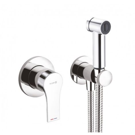 - KLUDI ZENTA SL zestaw higieniczny - komplet chrom 489980565 - 489980565 - Łazienki Szydłowski