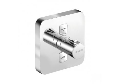 - KLUDI PUSH bateria podtynkowa z termostatem chrom 389110538 - 389110538 - Łazienki Szydłowski