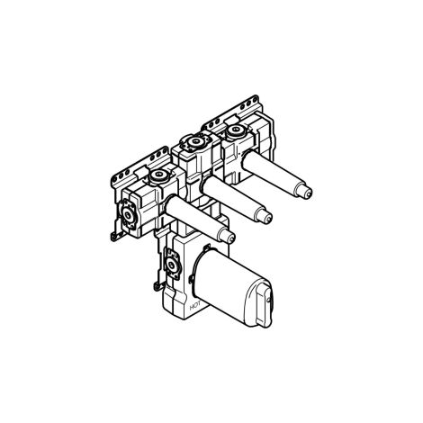 DORNBRACHT xTOOL moduł termostatu podtynkowy z 3 zaworami 3/4" 3553497090 35 534 970 90 od 
