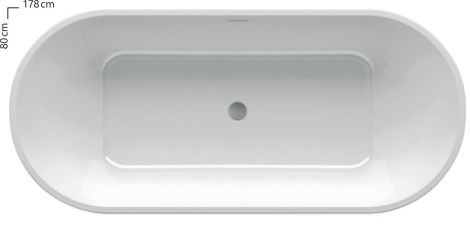  - RAVAK SOLO Wanna wolnostojąca 178 x 80 cm biała XC00100025 - XC00100025 - Łazienki Szydłowski