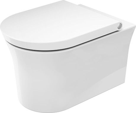 - DURAVIT White Tulip Miska toaletowa wisząca Hygiene Flush 37x54 cm biały połysk 2576092000 - 2576092000 - Łazienki Szydłowski