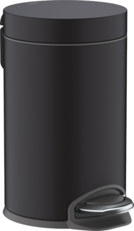  - HANSGROHE AddStoris Pojemnik na śmieci czarny mat 41775670 - 41775670 - Łazienki Szydłowski