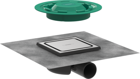 HANSGROHE RainDrain Spot Odpływ punktowy 15x15cm ruszt kolor stal nierdzewna szczotkowana 56055800 56055800 od 